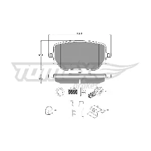 TOMEX Brakes TX 19-49