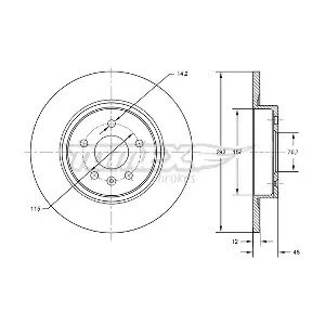 TOMEX Brakes TX 72-59