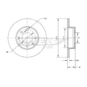 TOMEX Brakes TX 71-16