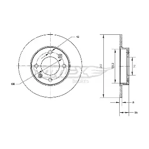 TOMEX Brakes TX 70-58