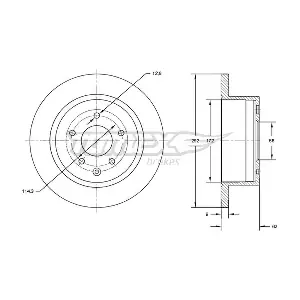 TOMEX Brakes TX 72-89