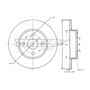 TOMEX Brakes TX 71-22