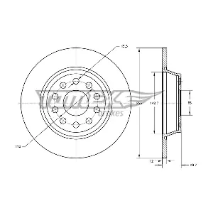 TOMEX Brakes TX 74-11