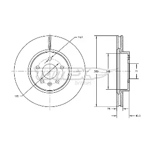 TOMEX Brakes TX 72-53