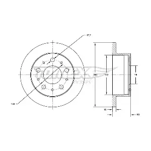 TOMEX Brakes TX 71-38