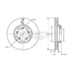 TOMEX Brakes TX 73-11