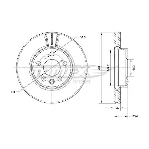 TOMEX Brakes TX 70-54