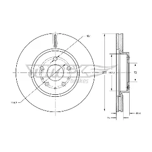 TOMEX Brakes TX 73-22