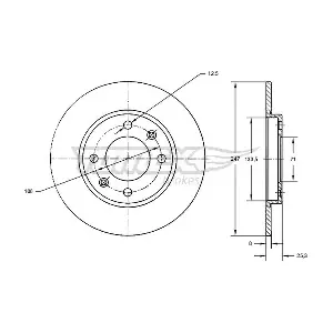 TOMEX Brakes TX 71-53
