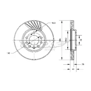 TOMEX Brakes TX 70-55