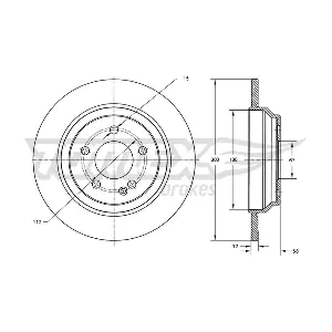 TOMEX Brakes TX 73-43 Гальмівний диск