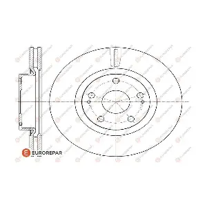 EUROREPAR 1618887580 Тормозной диск