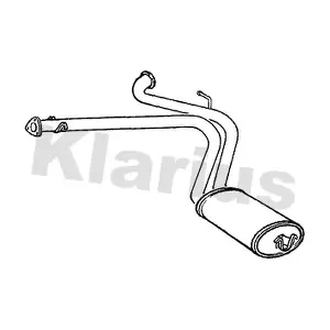 KLARIUS 250722 Проміжний глушник