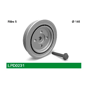 LUCAS LPD0231 Шків, колінчатий вал