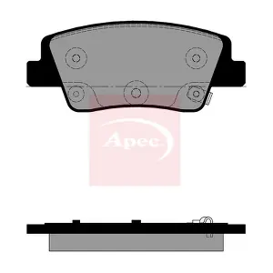 APEC PAD2596 Комплект гальмівних накладок дискового стоянкового гальма