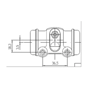 MOTAQUIP VWC685 Гальмівний циліндр