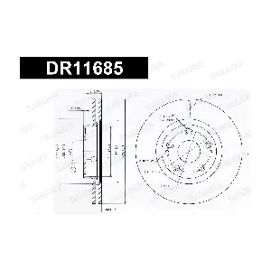 DANAHER DR11685 Тормозной диск
