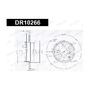 DANAHER DR10266 Гальмівний диск