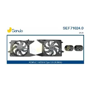 SANDO SEF71024.0 Електродвигун, вентилятор радіатора