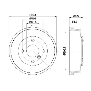 8DT355303421 HELLA PAGID