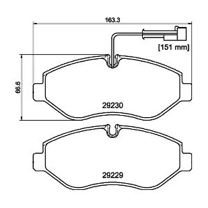 8DB 355 005-611 HELLA PAGID