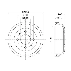 8DT 355 302-681 HELLA PAGID