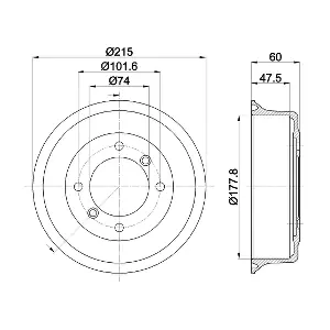 8DT 355 302-041 HELLA PAGID