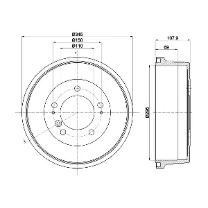 8DT 355 302-551 HELLA PAGID
