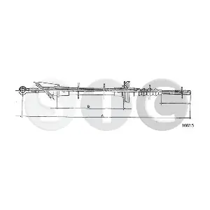 STC T481043 Тросовий привод, привод зчеплення
