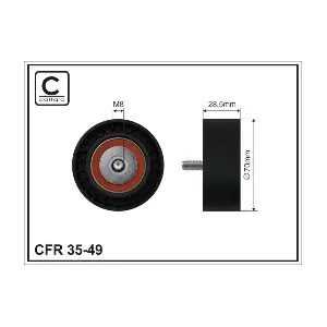 CAFFARO 35-49 Натяжний ролик, поліклиновий ремінь