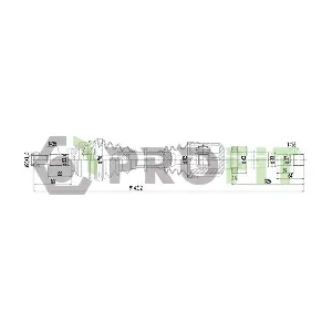 PROFIT 2730-3099 Приводний вал