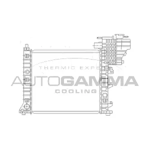 AUTOGAMMA 104178 Радіатор, система охолодження двигуна