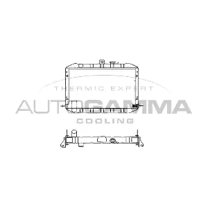 AUTOGAMMA 101022 Радіатор, система охолодження двигуна