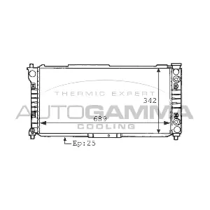 AUTOGAMMA 101130 Радіатор, система охолодження двигуна