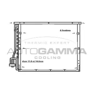 AUTOGAMMA 102604 Конденсатор, кондиционер