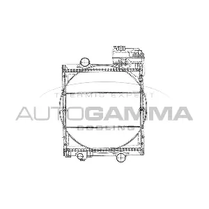 AUTOGAMMA 404098 Радиатор, охлаждение двигателя