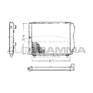 AUTOGAMMA 100456 Радіатор, система охолодження двигуна