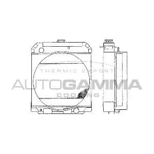 AUTOGAMMA 404012 Радіатор, система охолодження двигуна