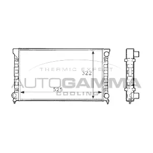 AUTOGAMMA 101071 Радіатор, система охолодження двигуна