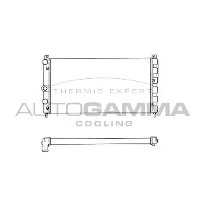 AUTOGAMMA 101445 Радіатор, система охолодження двигуна