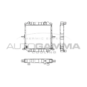 AUTOGAMMA 103258 Радіатор, система охолодження двигуна