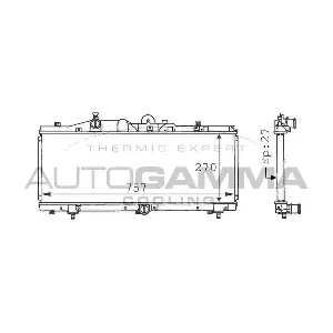 AUTOGAMMA 101161 Радиатор, охлаждение двигателя