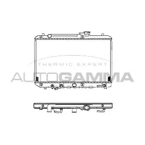 AUTOGAMMA 102321 Радиатор, охлаждение двигателя