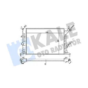 KALE OTO RADYATOR 355060