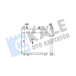 KALE OTO RADYATOR 363125