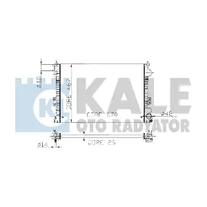 242500 KALE OTO RADYATOR