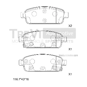 TREVI AUTOMOTIVE PF1443