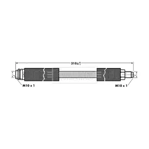 BORG & BECK BBH6810 Гальмівний шланг