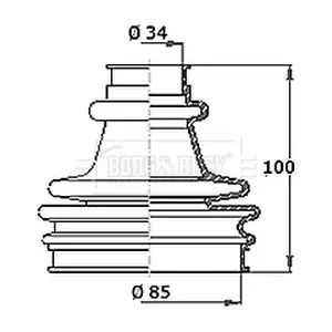 BCB2280R BORG & BECK