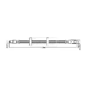BORG & BECK BBH8673 Гальмівний шланг